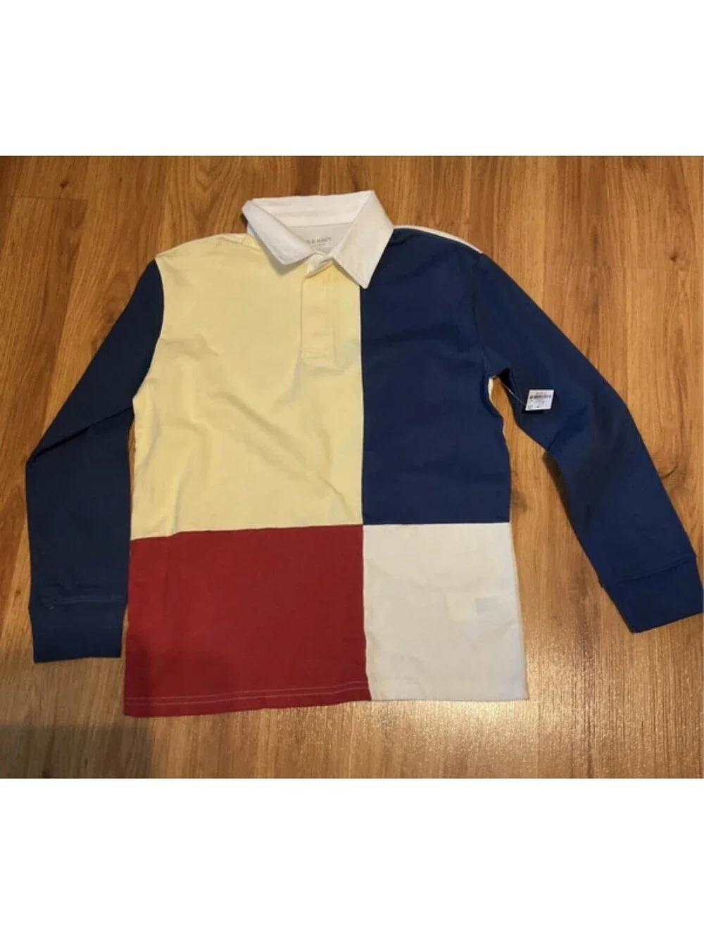 Boys Old Navy Rugby Style Long Sleeve Polo Size 10-12